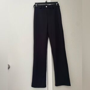 Feathers Black Wide Leg Women's Pants